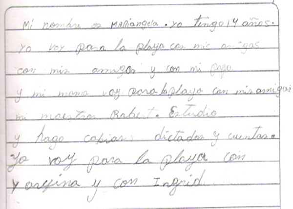 Mariangela's Writing