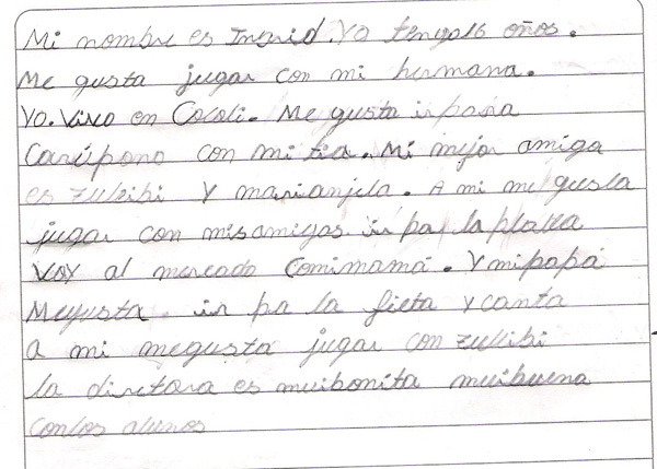 Ingrid's Writing
